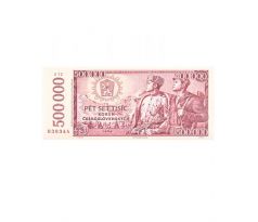 Bankovka s Belgickou čokoládou 60g   500 000 Sk