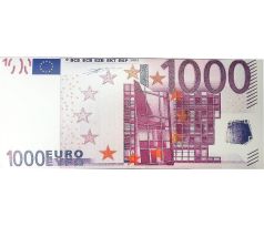 Bankovka s Belgickou čokoládou 60g 1000 €
