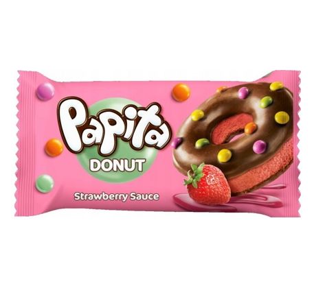 Papita Donut Jahoda 40g